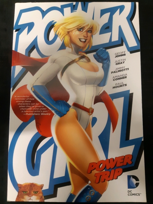 DC, Power Girl: Power Trip, First Printing, Paperback, Signed Comic Book