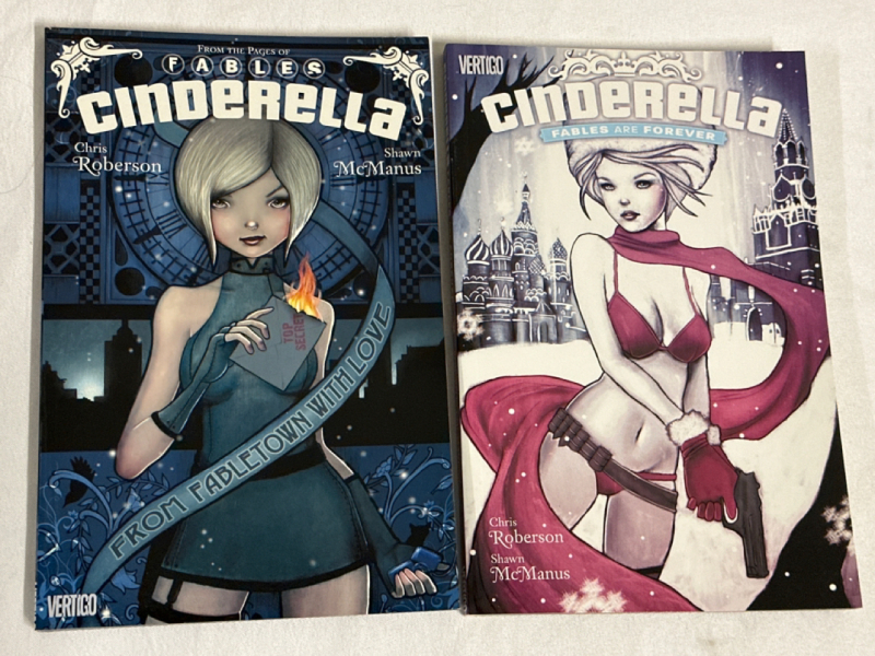 Pair of Cinderella Graphic Novels From Fabletown With Love & Fables are Forever Vertigo Comics Paperbacks