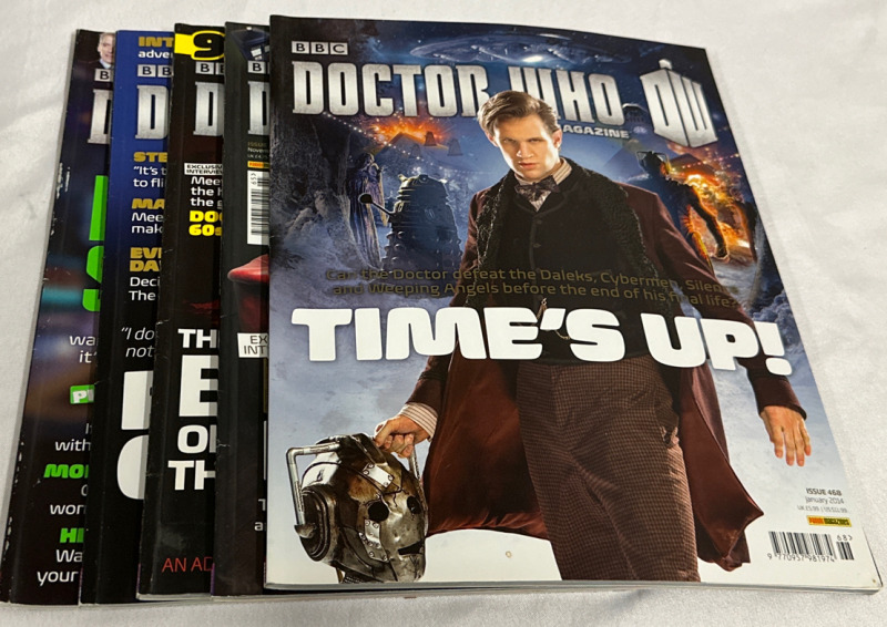 5 BBC Doctor Who Magazines Issues 469, 466, 468, 465 & 470