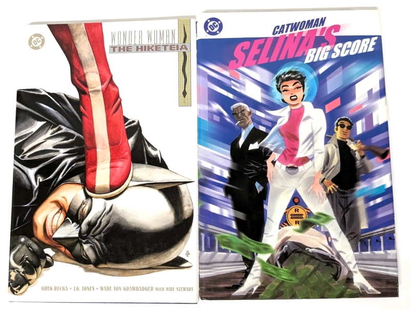 2 As-New DC Comics | WONDER WOMAN: The Hiketeia & CATWOMAN: Selina's Big Score | Hardcover