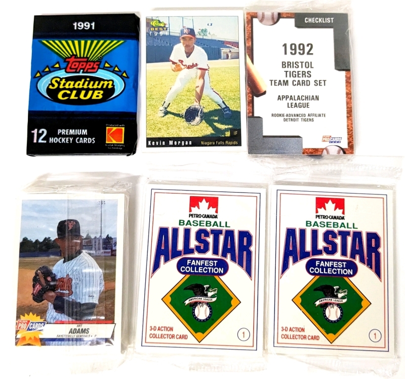 Vintage Sealed Sports Trading Card Packs : 1991 Topps Stadium Club Hockey Cards, Classic Best, Fleer Pro Ultra, Petro Canada All Star Fanfest Collection +