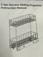 IParts Expert 2-Tier Narrow Sliding Organizer Complete