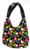 Disney Parks Mickey Head Neon Paint Splotch Cloth Shoulder Bag | 13.5" x 10" - 2