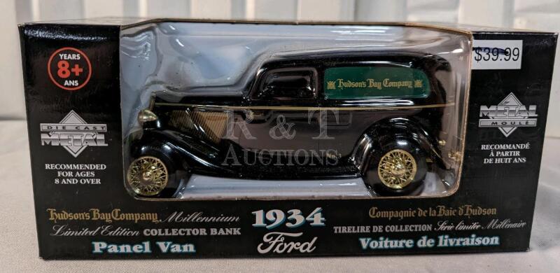 New Hudson's Bay Company Millenium Edition Ford 1934 Panel Van Collector Bank