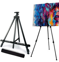 New T-Sign 66" Adjustibe Height, Reinforced Artist Easel Stand, With Carrying Bag