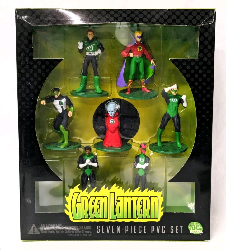 Vintage 2000 | DC Direct GREEN LANTERN Seven-Piece PVC Figure Set | 4.5" Tall