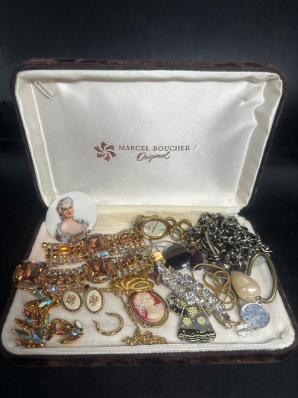 Beautiful Marcel Boucher Original Box with Higher End Crafting pieces