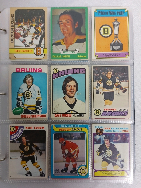 1972-2021 Boston Bruins NHL Hockey Cards 216 In Total *No Doubles*