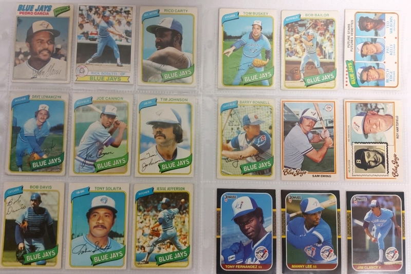 1977-1992 Toronto Blue Jays MLB Baseball Cards 63 Total *No Doubles*