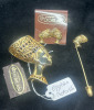 D Orlan Egyptian Nefertiti Brooch Stick Pin Earrings