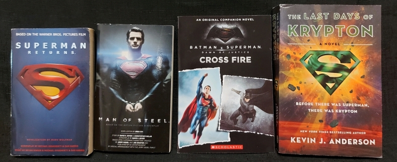 4 Superman Books, Superman Returns, Man Of Steel, Last Days Of Krypton, Batman V Superman