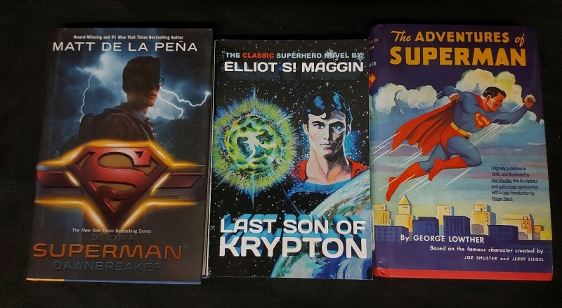 3 DC Superman Novels Dawnbreaker, Last Son Of Krypton, The Adventures Of Superman