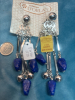 D’Orlan Necklaces Statement Blue Night Sky nugget Earrings - 3