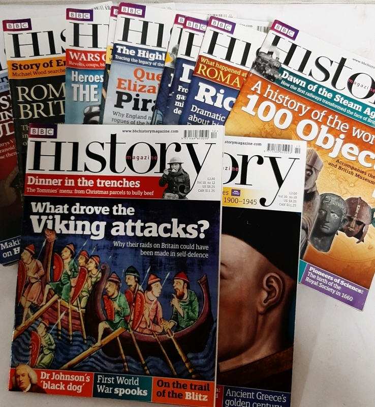 As New 15 Copies of BBC History Magazine Not in Cronological Order