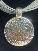 Sterling Silver Electroform Simon Sebbag Vintage Pendant On Chain