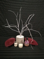 Home Decor - Faux Plants + Candles +