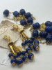 D’Orlan Cascading Earrings and Two Blue Nugget Necklaces