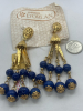 D’Orlan Cascading Earrings and Two Blue Nugget Necklaces - 5