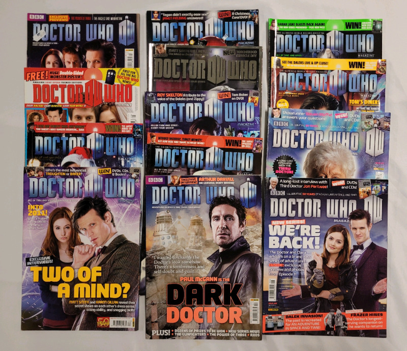 2010 - 2013 BBC Doctor Who Magazine Lot . 13 Issues