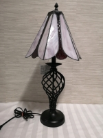 Stunning Stained Glass Style Table Lamp - Working