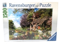 New "Country Cottage" Ravensburger 1500 Pievlce Puzzle | Finished Size 31.5" x 23.5" | No. 16 202 4