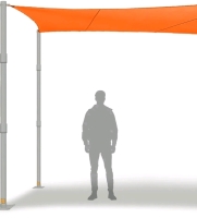 New Tagorhow 2 Pack Sun Shade Pole Unclear 8 or 10 Feet