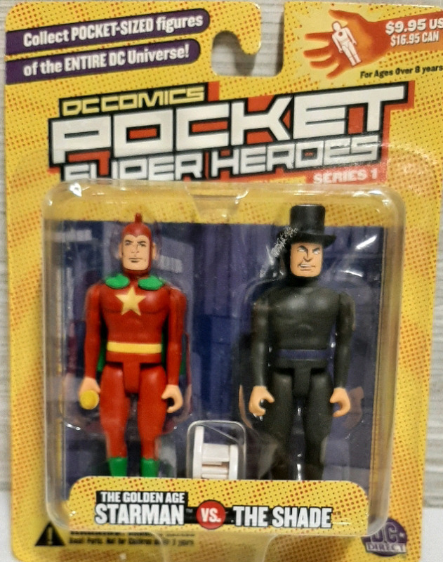 New DC Comics Pocket Super-Heroes Series 1 The Golden Age Starman & The Shade