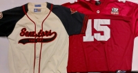 XL Ottawa Senators Baseball Jersey And 2XL Alabama Football Jersey