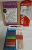 A Bundle of Art Items 130 Piece Children's Art Set, Das Clay, Sculpting Tools, A Dragon Colouring Fold Out, Miliput White Epoxy Putty & Some Chalk - 3