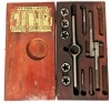 Vintage 1940's Henry L. Hanson Tap & Die Set in Wooden Case Worcester, Massachusetts | Case Measures 11" x 5.5" x 1.25"