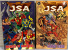 2 DC Comics JSA Graphic Novels Signed Prince of Darkness & Savage Times Softcovers