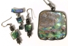 Sterling Silver 925 & Abalone Necklace, Pendant & Earrings - 2