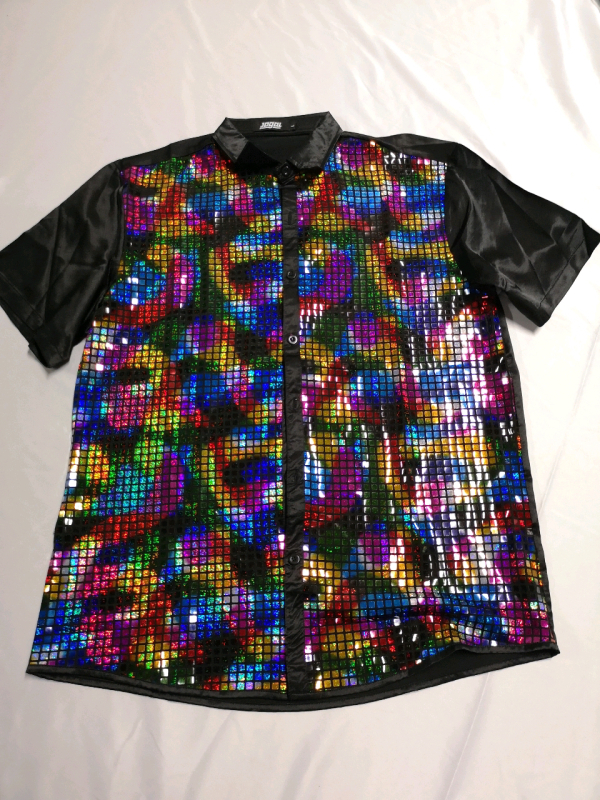 New Jogal Men's sz Large Disco Style Shirt