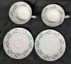 Pair Vintage Shelley England "Serenity" Tea Cups & Saucers - 2