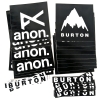 50 New BURTON / ANON. Stickers