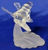 Unsigned Alfred E. Price Blown & Frosted Art Glass Love Birds Figure | 4.15" Tall - 2