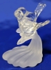 Unsigned Alfred E. Price Blown & Frosted Art Glass Love Birds Figure | 4.15" Tall - 4