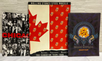 3 Vintage Concert Tour Programs Robert Plant Manic Nirvana- Chicago Live & Rolling Stones Steel Wheel The Canadian Tour 1989