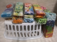 216 New Bottle Gift Bags + Laundry Basket