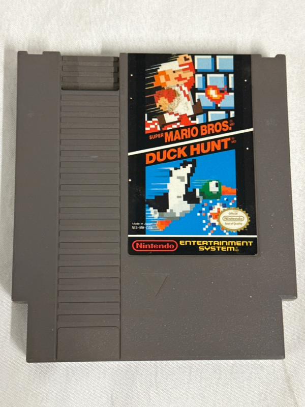 Super Mario Bros / Duck Hunt For Nintendo NES With Dust Cover 1988 Made in Japan