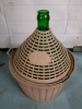 25L Demijohn / Carboy Green Tint Glass Bottle with Plastic Basket