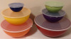 6 Colourful Mixing Bowls with Lids