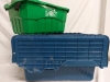 Plastic Bin And Basket 17"x11"x12" And 15"x10"8" No Damage Pre Owned