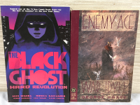 2 Graphic Novels Dark Horse Comics The Black Ghost Hard Revolution & DC Comics Enemy Ace War Idyll Softcovers