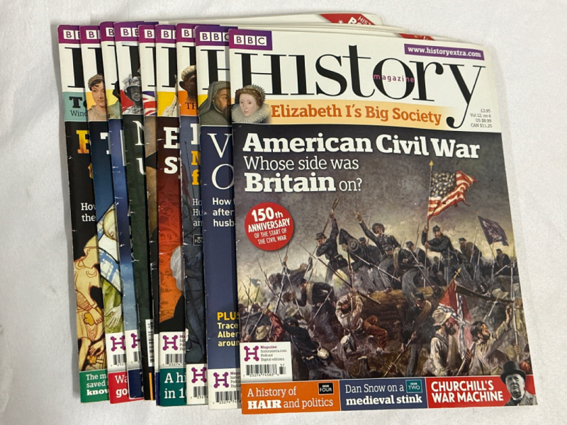 9 BBC History Magazine Lot Volume 12 # 1-4 & 9-13 Britains Best Selling History Magazines