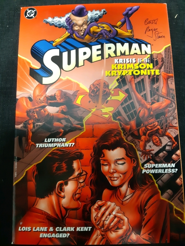 Vintage DC Superman Krisis Of The Krimson Kryptonite Paperback First Printing Edition Comic, Signed, Good Condion