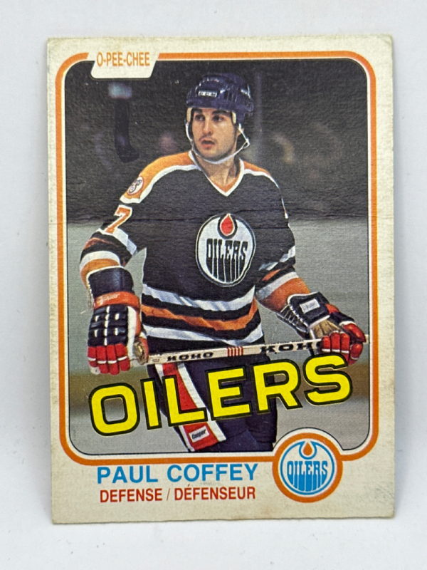 1981 O-Pee-Chee Hockey #111 Paul Coffey Rookie Card Edmonton Oilers Hockey Card