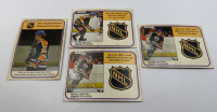 4 Wayne Gretzky 1981 O-Pee-Chee Hockey Card Inserts # 384 - 392 - 383 - 383 Edmonton Oilers NHL Hockey Cards