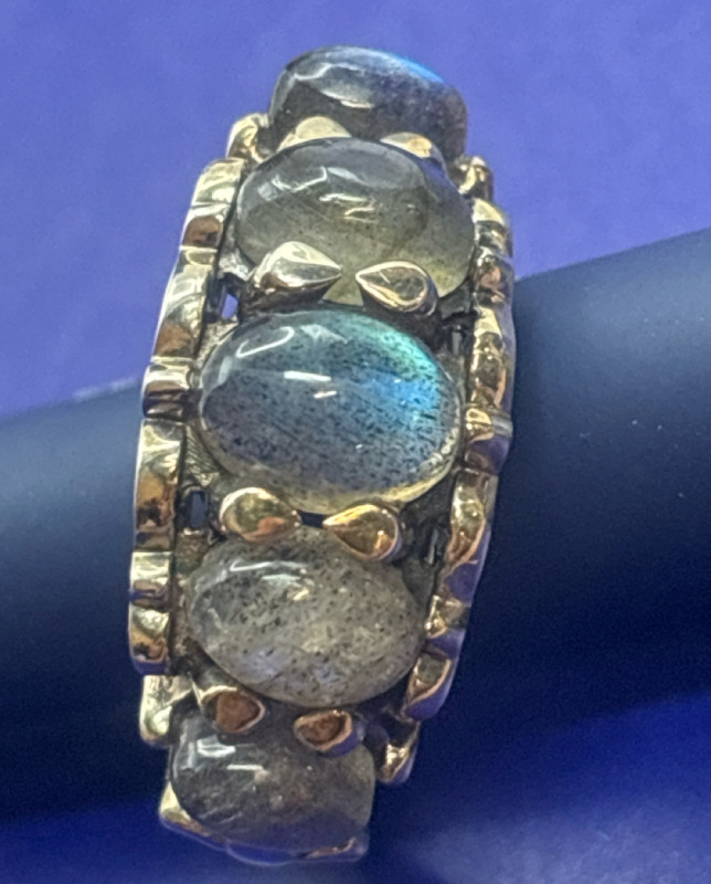 925 Sterling Silver Moonstone Band Ring