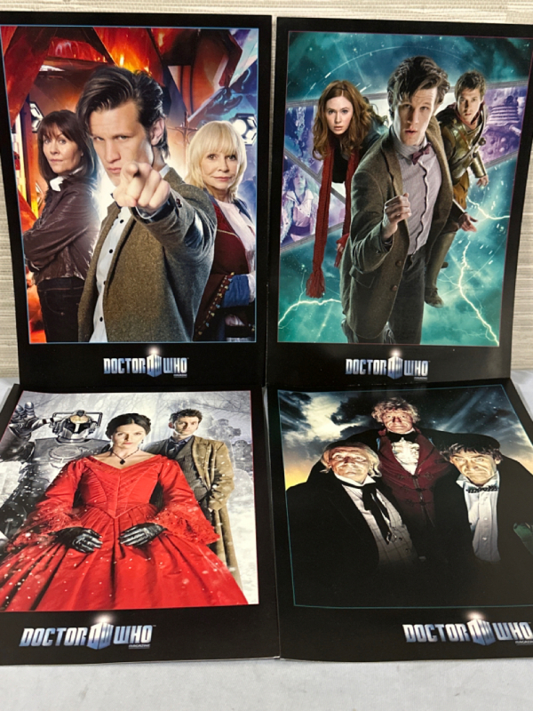 4 Doctor Who Magazine Collectors Cards 5: The Eleventh Doctor 4: The Three Doctors 1: The Next Doctor 2: Death of The Doctor